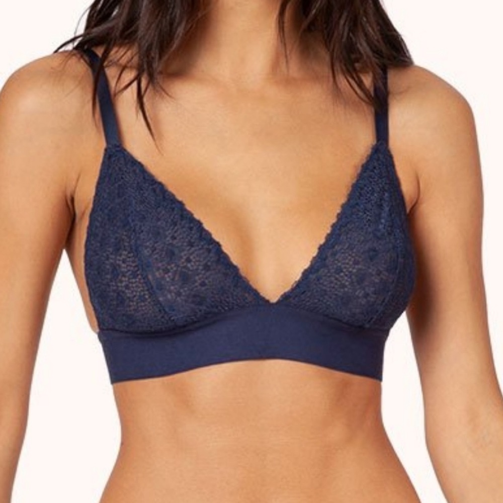 LIVELY Navy Lace Lined Bralette SOLD OUT